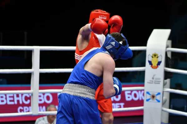 Orenburg, Rusland-7 mei 2017 jaar: jongens boxers concurreren — Stockfoto