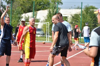 Orenburg, Rusya Federasyonu - 30 Temmuz 2017 yıl: millet sokak basketbol oyun