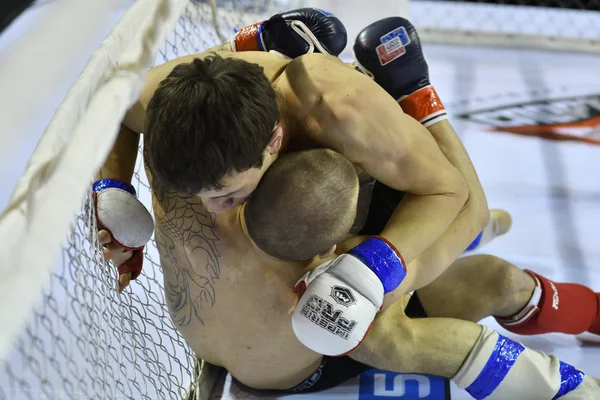 Orenburg, Rusia - 18 de febrero de 2017 año: Los combatientes compiten en artes marciales mixtas — Foto de Stock