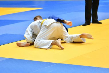 Erkekler Judo 'da yarışıyor