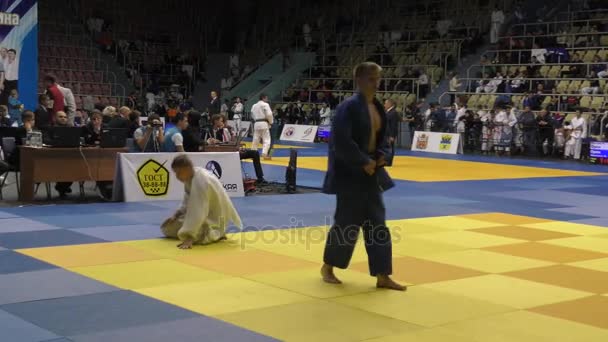 Orenburg Oroszország 2017 Október Fiúk Versenyeznek Judo All Orosz Judo — Stock videók