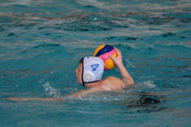 Orenburg, Rusya Federasyonu - ebilmek 4, 2017 yıl: çocuklar su polo oynamak