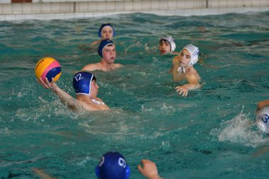 Orenburg, Rusya Federasyonu - ebilmek 4, 2017 yıl: çocuklar su polo oynamak