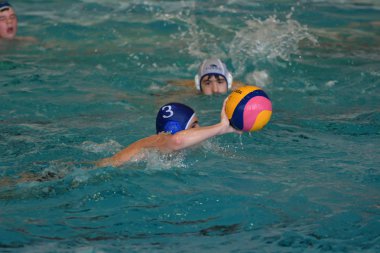 Orenburg, Rusya Federasyonu - ebilmek 4, 2017 yıl: çocuklar su polo oynamak