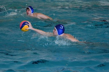 Orenburg, Rusya Federasyonu - ebilmek 4, 2017 yıl: çocuklar su polo oynamak