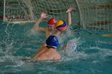 Orenburg, Rusya Federasyonu - ebilmek 4, 2017 yıl: çocuklar su polo oynamak