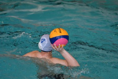 Orenburg, Rusya Federasyonu - ebilmek 4, 2017 yıl: çocuklar su polo oynamak