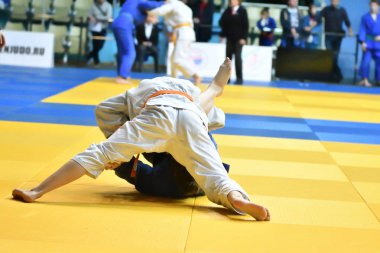 Orenburg, Rusya Federasyonu - 21 Ekim 2017: kız rekabet Judo