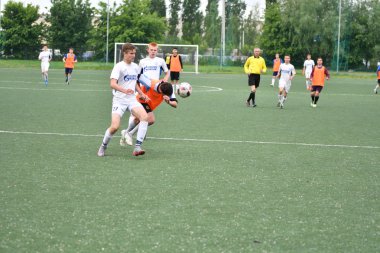 Orenburg, Rusya 6 Haziran 2017 yıl: Boys oyun futbol