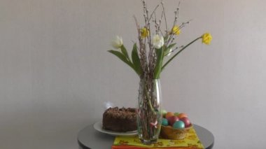 Paskalya tablo şenlikli gün için hazırlanmış