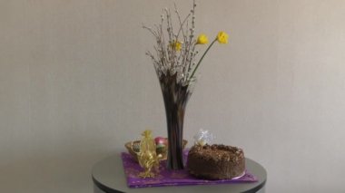 Paskalya tablo şenlikli gün için hazırlanmış
