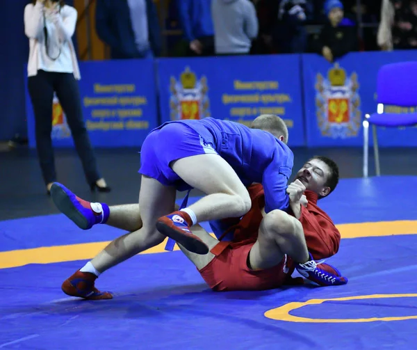 Orenburg, russland - 25.-26. oktober 2019: sambo-wettkämpfe für Jungen — Stockfoto