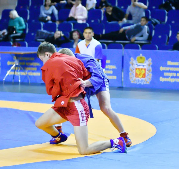 Orenburg, Russia - October 25-26, 2019: Boys competitions Sambo — Stock Photo, Image