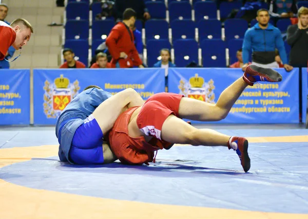 Orenburg, Russia - October 25-26, 2019: Διαγωνισμοί αγοριών Sambo — Φωτογραφία Αρχείου