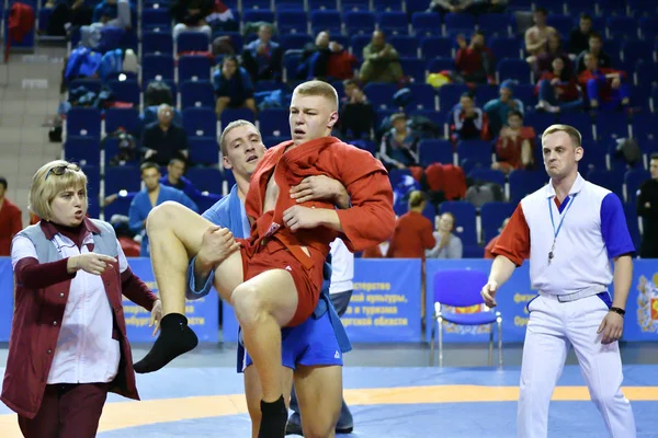 Orenburg, Russia - October 25-26, 2019: Boys competitions Sambo — Stock Photo, Image