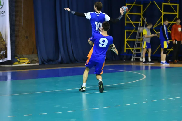 Orenburg Russland Februar 2018 Jahr Jungen Spielen Handball Internationales Handballturnier — Stockfoto