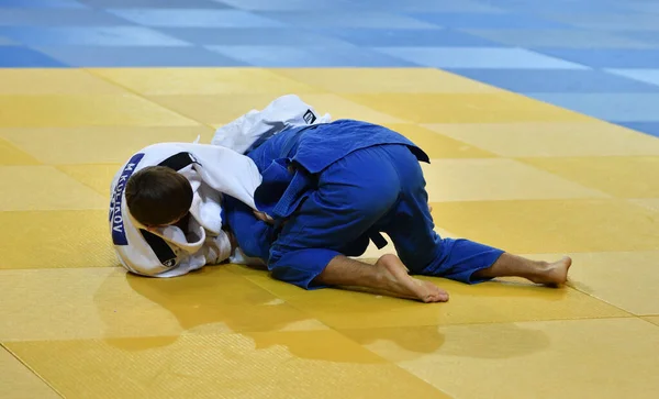 Orenburg Russia Ottobre 2017 Ragazzi Gareggiano Nel Judo Torneo Judo — Foto Stock