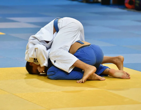 Orenburg Oroszország 2017 Október Fiúk Versenyeznek Judo All Orosz Judo — Stock Fotó