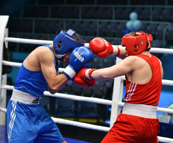 Orenburg Russia Maggio 2017 Anno Ragazzi Pugili Gareggiano Nel Campionato — Foto Stock