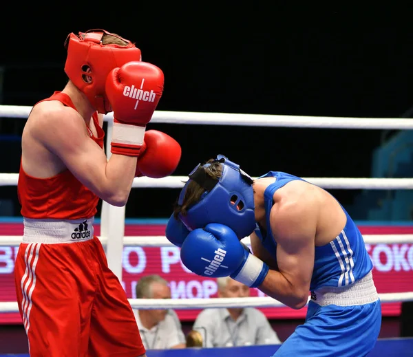 Orenburg Russia Maggio 2017 Anno Ragazzi Pugili Gareggiano Nel Campionato — Foto Stock