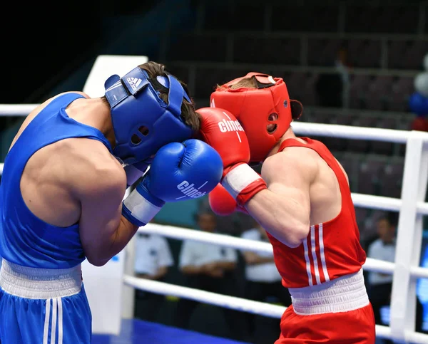 Orenburg Russland Mai 2017 Jahr Jungen Boxer Kämpfen Der Weltmeisterschaft — Stockfoto