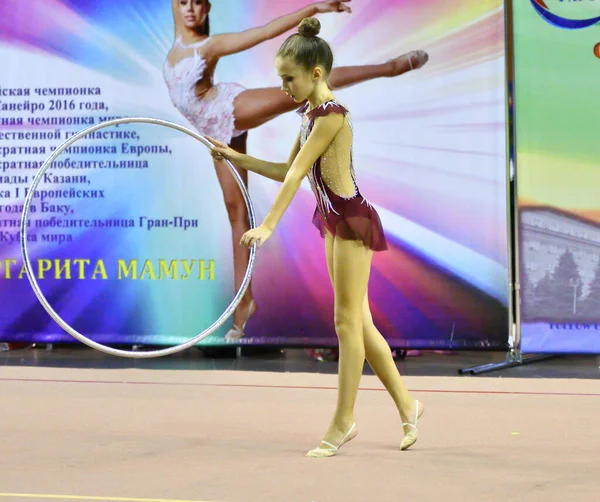 Orenburg Rusland November 2017 Jaar Meisjes Doen Mee Aan Ritmische — Stockfoto