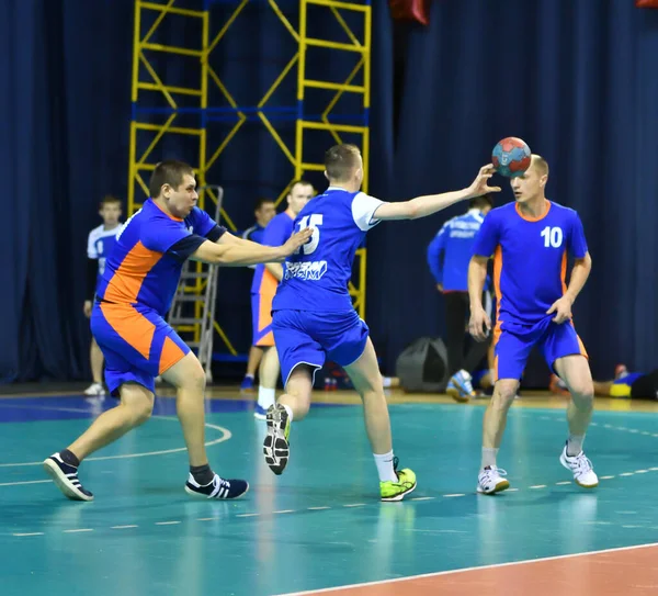 Orenburg Ryssland Februari 2018 Pojkar Spelar Handboll International Handboll Turnering — Stockfoto