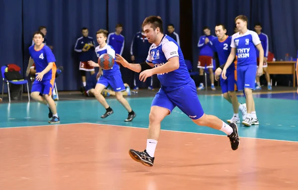 Orenburg Ryssland Februari 2018 Pojkar Spelar Handboll International Handboll Turnering — Stockfoto