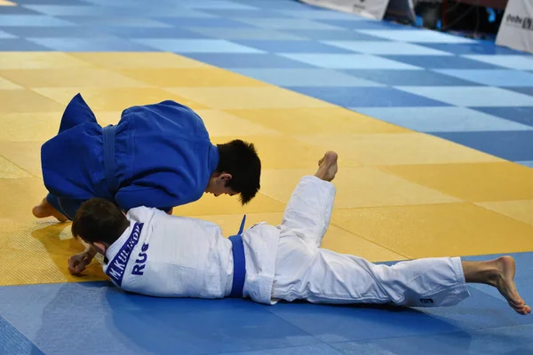 Orenburg Rusia Octubre 2017 Los Niños Compiten Judo Torneo Judo —  Fotos de Stock