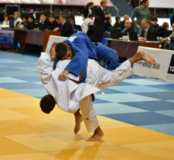 Orenburg Rusia Octubre 2017 Los Niños Compiten Judo Torneo Judo —  Fotos de Stock