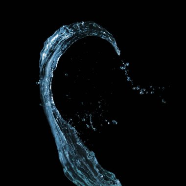 Bir siyah su sıçrama