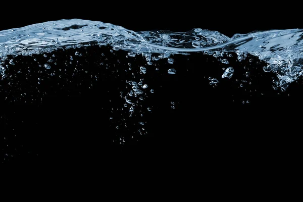 Water on a black — Stock Photo, Image