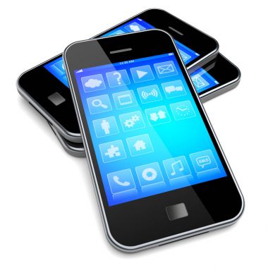Mavi ekran ile akıllı telefonlar 
