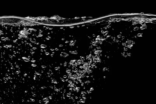 Επιφάνεια του νερού σε ένα μαύρο — Φωτογραφία Αρχείου
