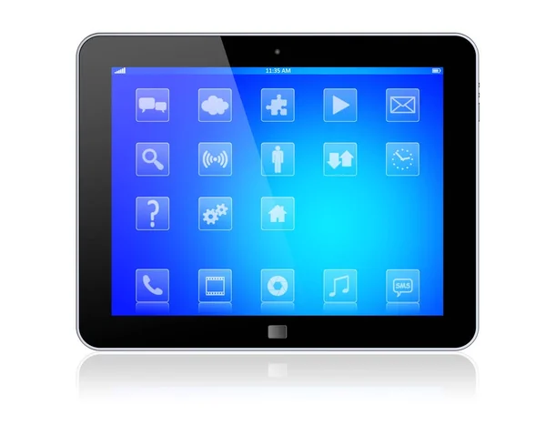 Tablet PC on a white — Stock Photo, Image