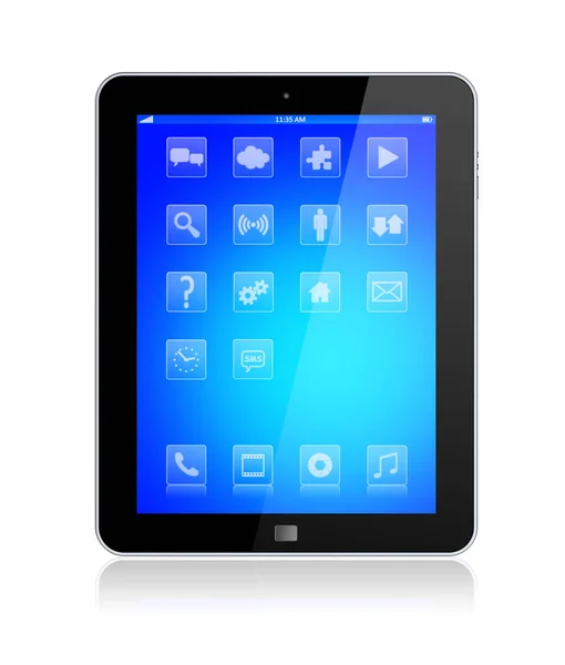 Tablet Pc για ένα λευκό — Φωτογραφία Αρχείου