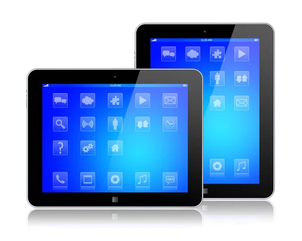 Tablet pc op wit — Stockfoto