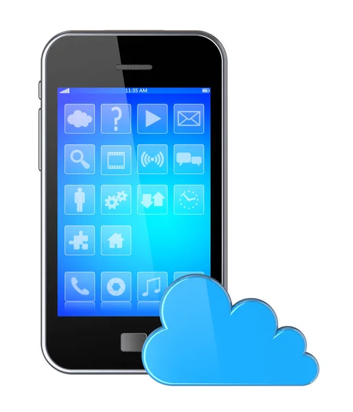 Cloud computing — Stockfoto