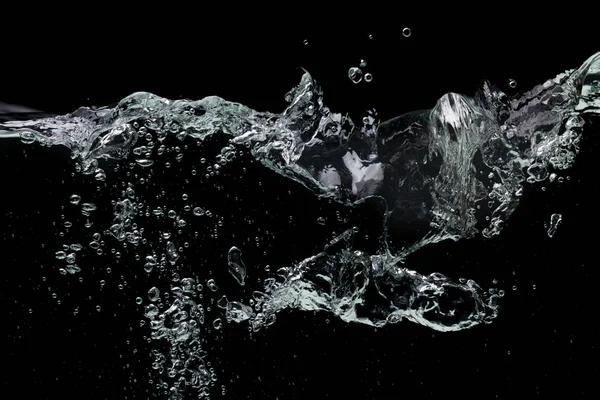 Water on a black — Stock Photo, Image