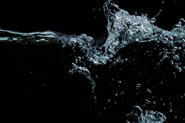 El agua en un negro — Foto de Stock