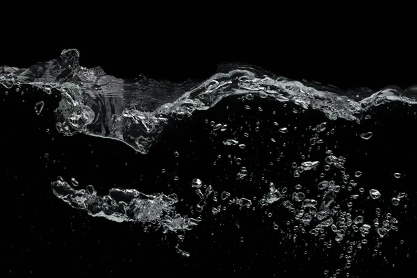 Water op een zwart — Stockfoto