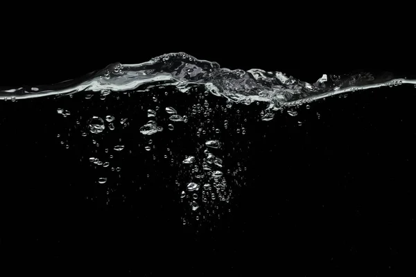 Água fundo preto — Fotografia de Stock