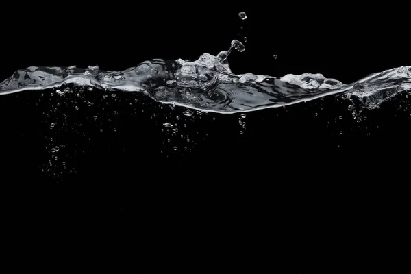 Water black background — Stock Photo, Image