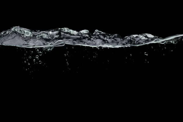 Вода чорний фон — стокове фото