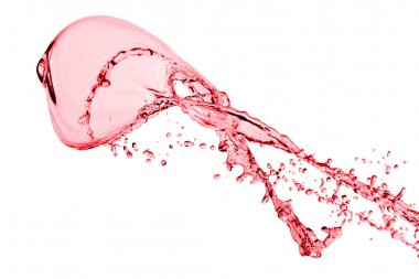 Bir beyaz üzerine kırmızı sıçrama