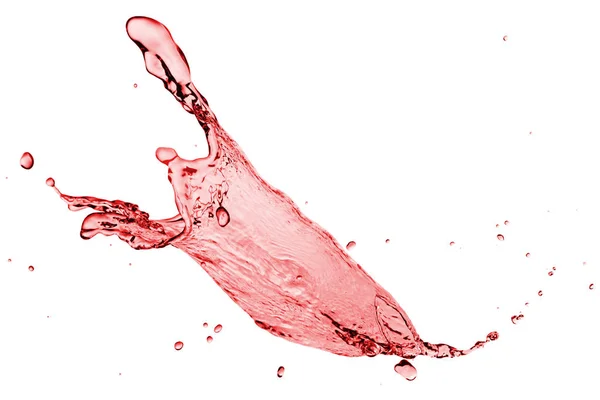 Red splash on a white — Stock Photo, Image