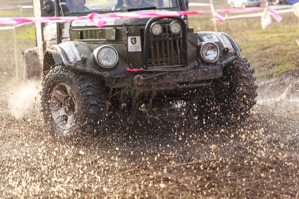 Cruglic Moldova November 2019 Retro Road Sports Car 4X4 Competition — Stock Photo, Image