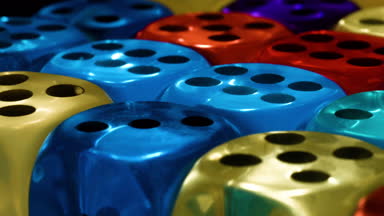 Ekran koruyucu casino kavramı zar döndürmek