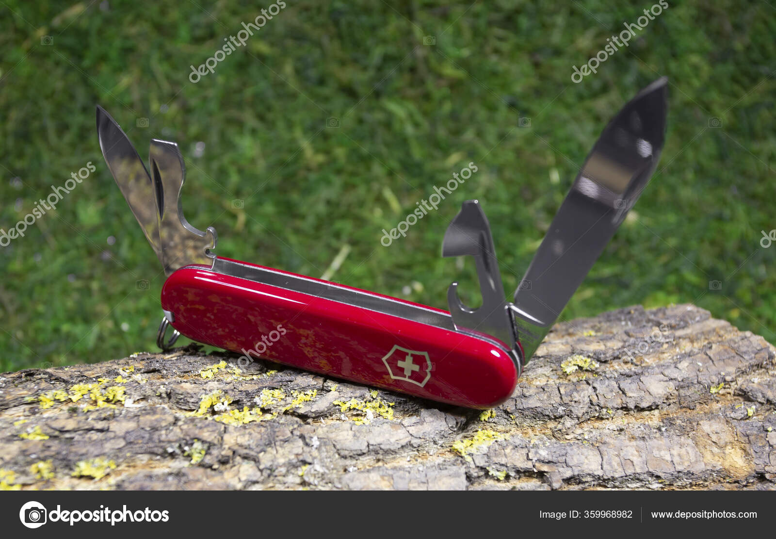 Ibach Switzerland 02.02.2020 opened Swiss Army knife Victorinox Stock Editorial Photo taborov 359968982