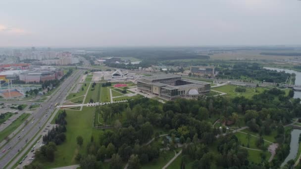 Minsk, Belarus - settembre 2019: Palazzo d'indipendenza, residenza del presidente di Belarus Alexander Lukashenko — Video Stock